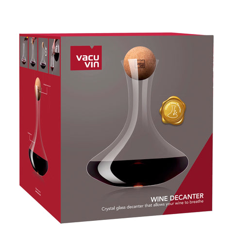 Carafe avec bouchon en liège 75 cl, Vacu-Vin