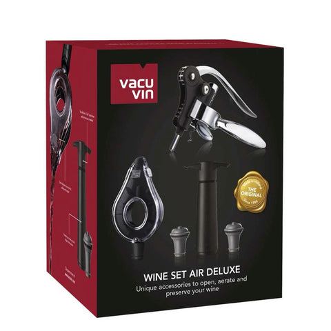 Set Deluxe de 5 accessoires pour le vin Vacu Vin