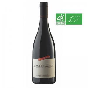 Bouteille de 75 cl de Chambolle-Musigny 2018 du Domaine Duband. Vin corsé pinot noir pour gibier ou viandes rouges.