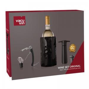 Vacu Vin Set Original pour le vin coposé de 5 accessoires indispensables.
